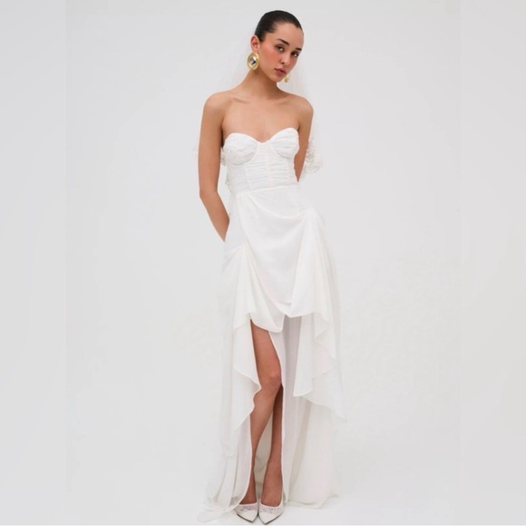 For Love And Lemons White Bridal Dress - Picture 5 of 9